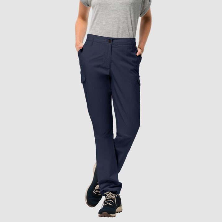 Pantalones Cortavientos Jack Wolfskin Lakeside Mujer Azul Marino Mexico-5386912